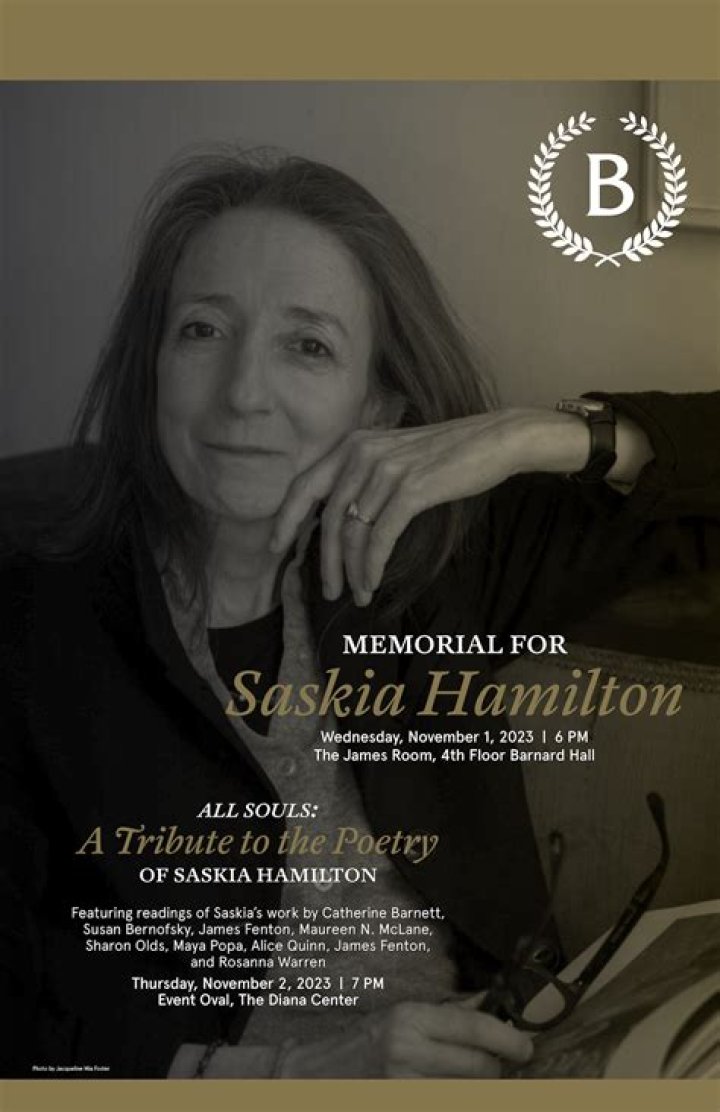 Saskia Hamilton Cause Of Death | Family Details